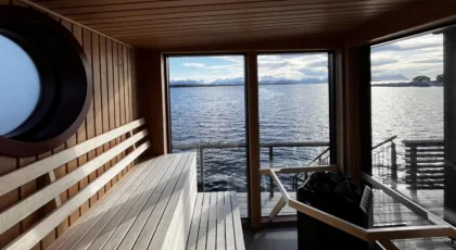 Ny badstue med panoramautsikt